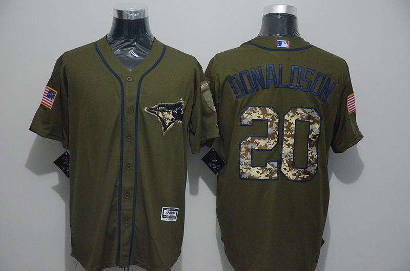 Toronto Blue Jays 20 Josh Donaldson Camo Stitched Baseball Jerseys