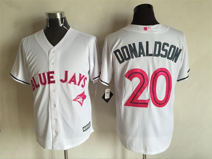 Toronto Blue Jays 20 Josh Donaldson white Majestic baseball Jerseys 2016