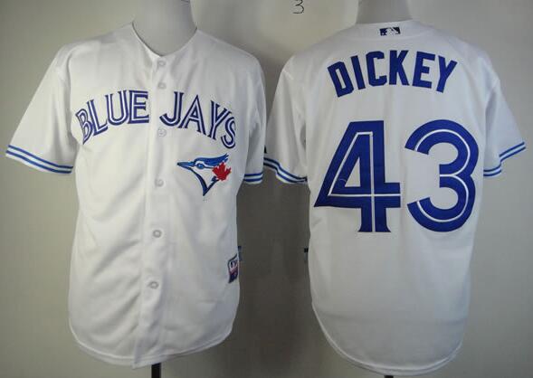 Toronto Blue Jays 43 R.A. Dickey white men baseball MLB Jerseys