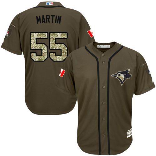 Toronto Blue Jays 55 Russell Martin Canada logo Camo Stitched Baseball Jerseys