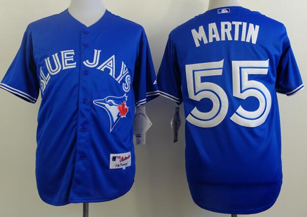 Toronto Blue Jays 55 Russell Martin blue men MLB baseball Jerseys