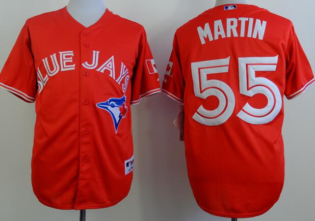 Toronto Blue Jays 55 Russell Martin red men MLB baseball Jerseys