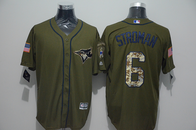 Toronto Blue Jays 6 Marcus Stroman Camo Stitched Baseball Jerseys