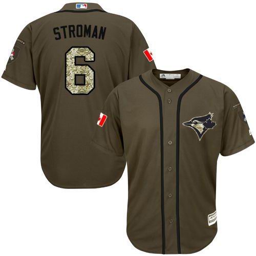 Toronto Blue Jays 6 Marcus Stroman Canada logo Camo Stitched Baseball mlb Jerseys