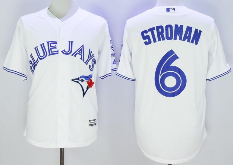 Toronto Blue Jays 6 Marcus Stroman white Majestic baseball jerseys