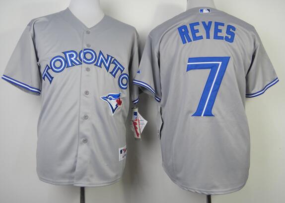 Toronto Blue Jays 7 Jose Reyes grey MLB baseball Jerseys