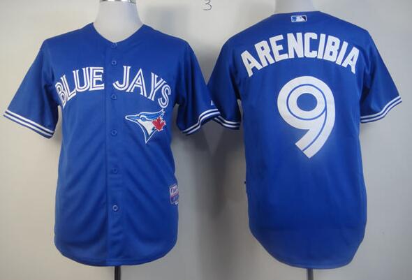 Toronto Blue Jays 9 J.P. Arencibia  Blue MLB baseball jerseys