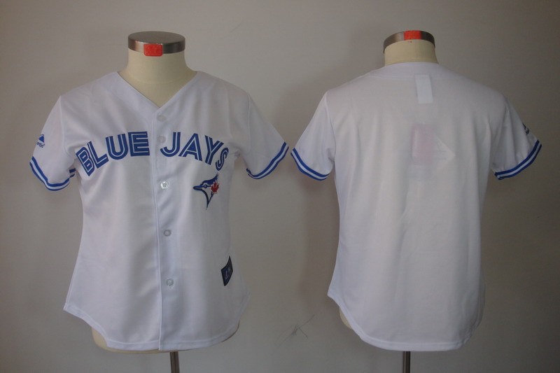 Toronto Blue Jays Blank White MLB Women Jerseys