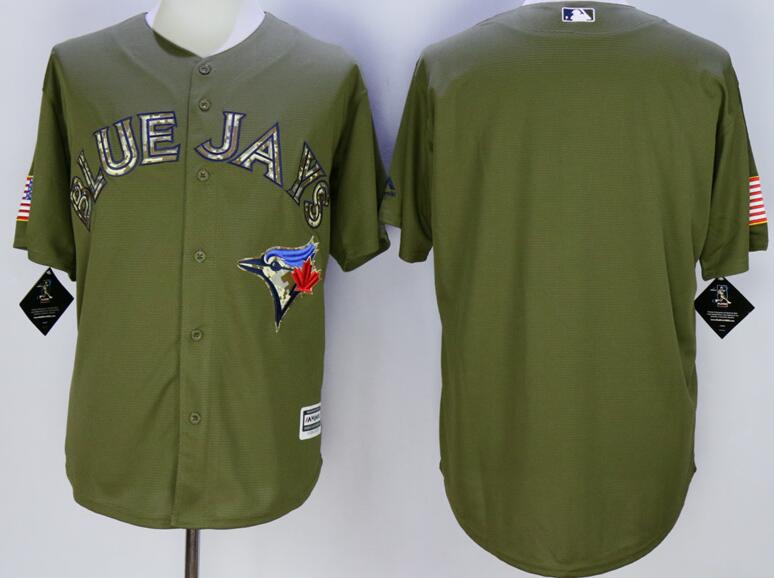 Toronto Blue Jays blank Green Camo New Cool Base Stitched Baseball Jerseys