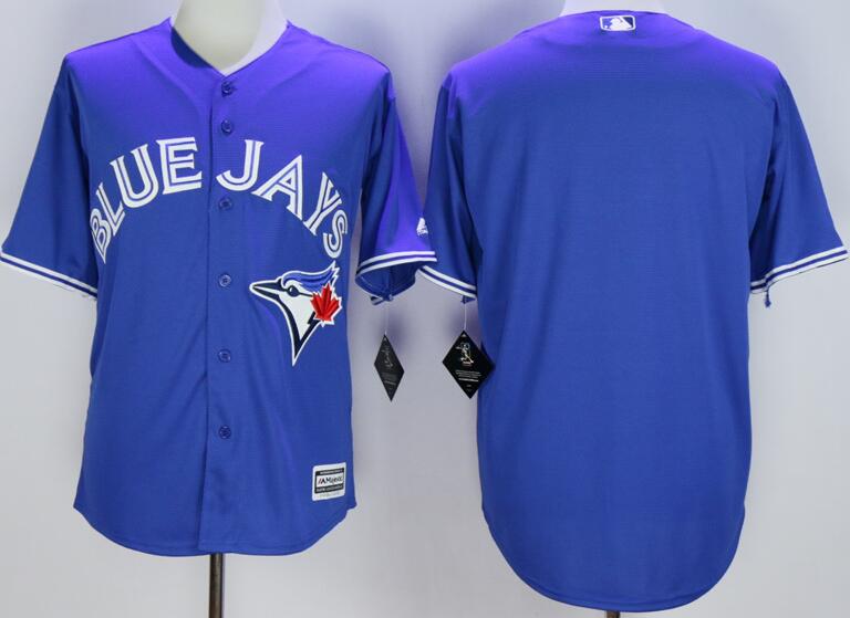 Toronto Blue Jays blank blue Majestic men MLB baseball Jerseys