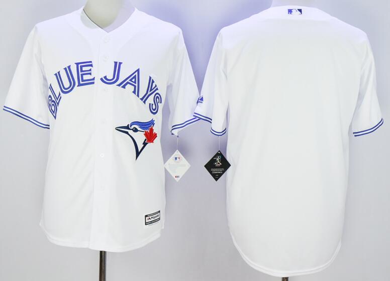 Toronto Blue Jays blank white Majestic men MLB baseball Jerseys