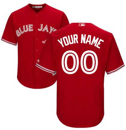 Toronto Blue Jays jerseys Majestic Road red Flex Base Authentic Collection Custom any name number