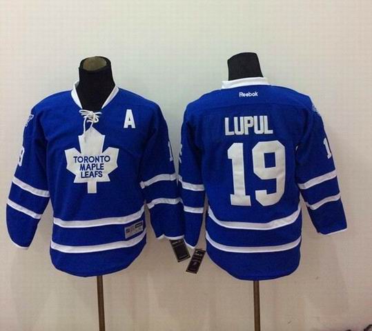 Toronto Maple Leafs 19 Joffrey Lupul blue hockey Jerseys A patch