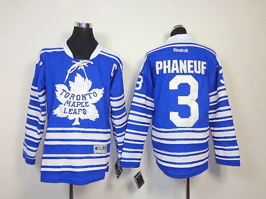 Toronto Maple Leafs 3 Dion Phaneuf Blue NHL kid Jerseys