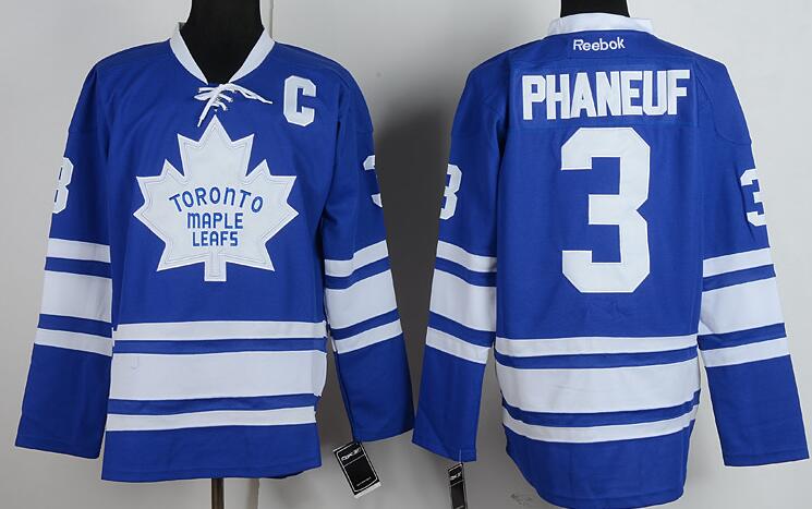 Toronto Maple Leafs 3 Dion Phaneuf blue men nhl ice hockey  jerseys