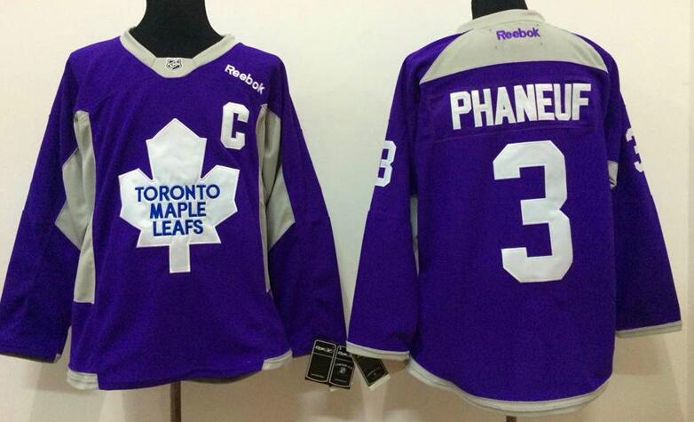 Toronto Maple Leafs 3 dion Phaneuf purple men nhl ice hockey jerseys