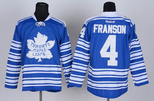 Toronto Maple Leafs 4 Cody Franson blue men nhl ice hockey  jerseys