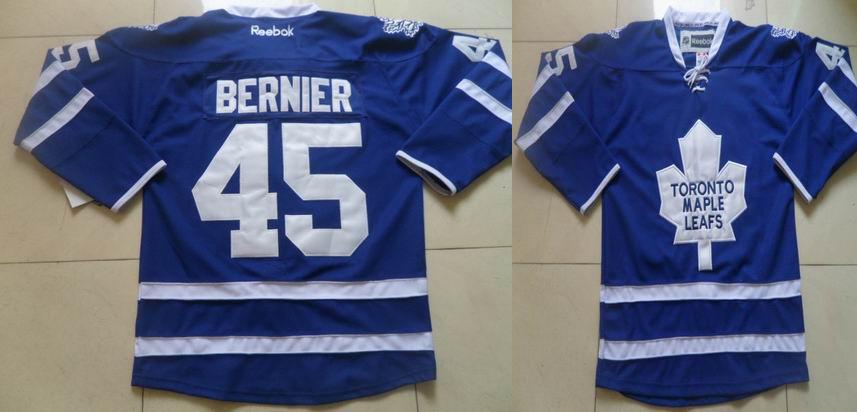 Toronto Maple Leafs 45 BERNIER blue men nhl ice hockey  jerseys