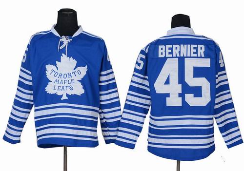 Toronto Maple Leafs 45 Jonathan Bernier 2014 blue Winter Classic Jerseys