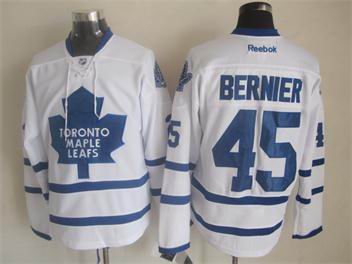 Toronto Maple Leafs 45 Jonathan Bernier white nhl hockey jerseys