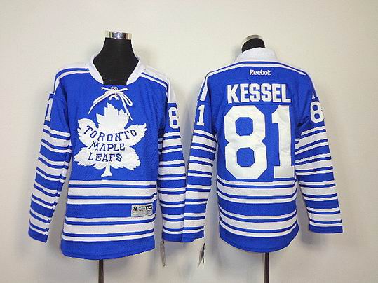 Toronto Maple Leafs 81# Phil Kessel Blue NHL kid Jerseys