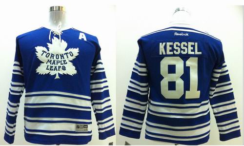 Toronto Maple Leafs 81 Phil Kessel Blue NHL Kid Jerseys A Patch