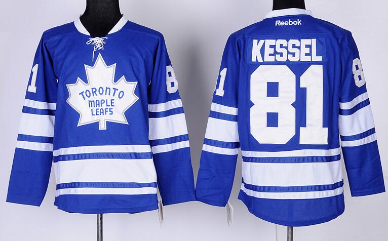 Toronto Maple Leafs 81 Phil Kessel Blue Premier Third men nhl ice hockey  jerseys