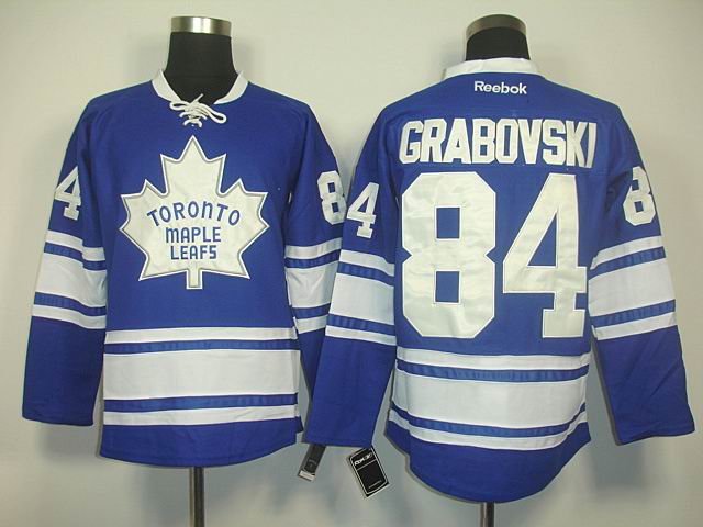 Toronto Maple Leafs 84 GRABOVSKI blue Jerseys