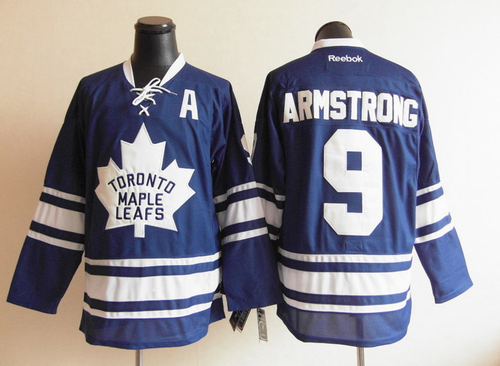 Toronto Maple Leafs 9 Colby Armstrong Blue men nhl ice hockey  jerseys