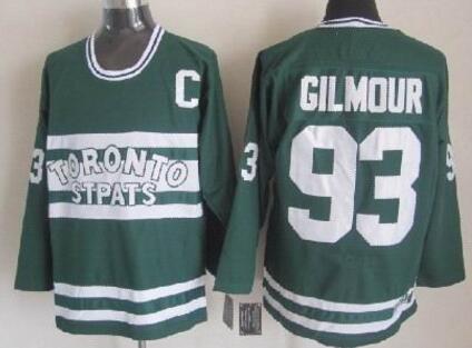 Toronto Maple Leafs 93 Doug GILMOUR green men nhl ice hockey  jerseys