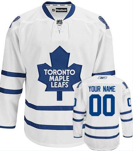 Toronto Maple Leafs Authentic White Road NHL Jersey Custom any name number