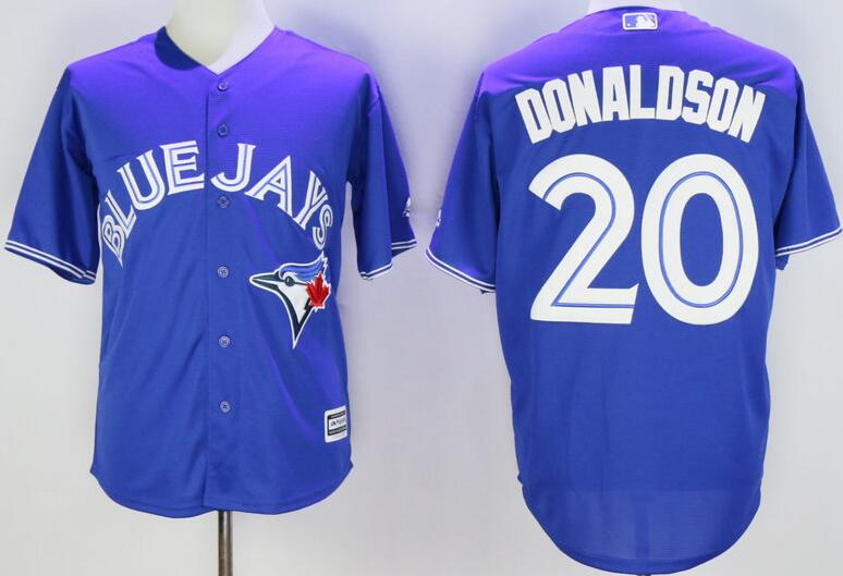 Toronto blue jays 20 Josh Donaldson blue men Majestic mlb baseball jerseys 2016