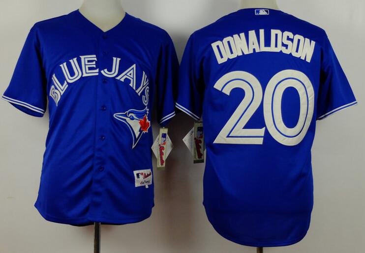Toronto blue jays 20 Josh Donaldson blue men mlb baseball jerseys