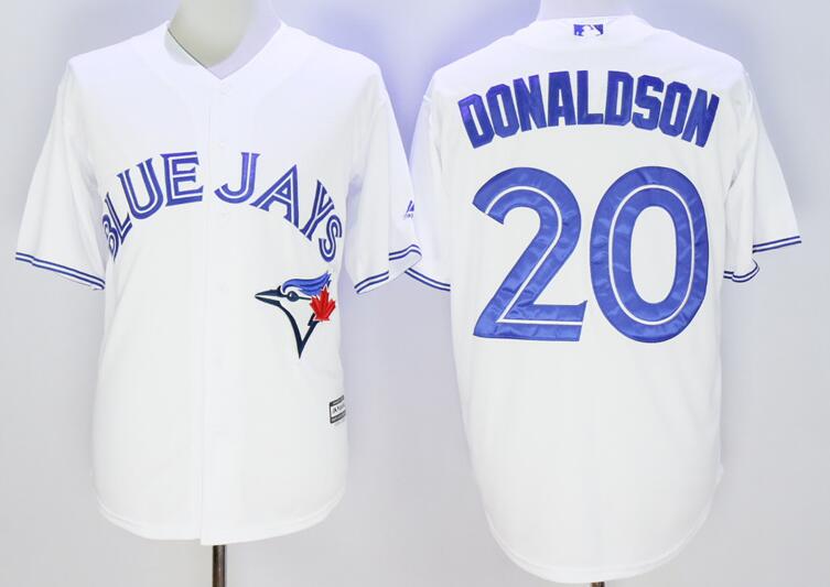 Toronto blue jays 20 Josh Donaldson white Majestic men mlb baseball  jerseys