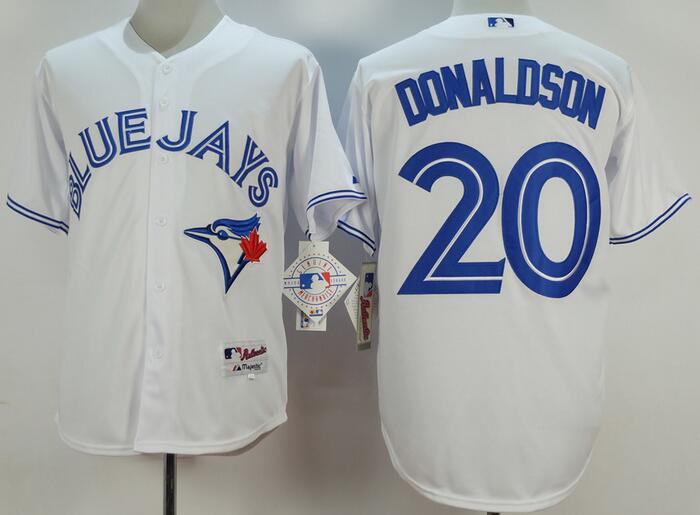 Toronto blue jays 20 Josh Donaldson white men mlb baseball jerseys