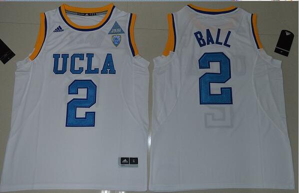 UCLA Bruins Lonzo Ball 2 College Basketball Authentic Jersey - White