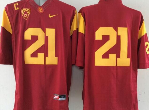 USC Trojans 21 Su'a Cravens red men NCAA college Football Jerseys