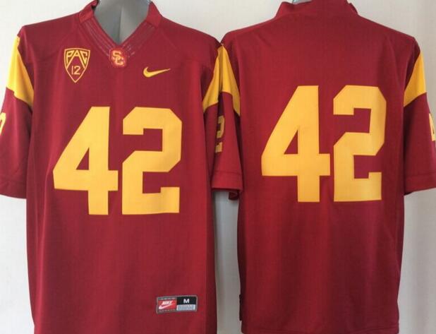 USC Trojans 42 Uchenna Nwosu red men NCAA college Football Jerseys