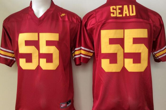 USC Trojans 55 Junior Seau red men NCAA college Football Jersey