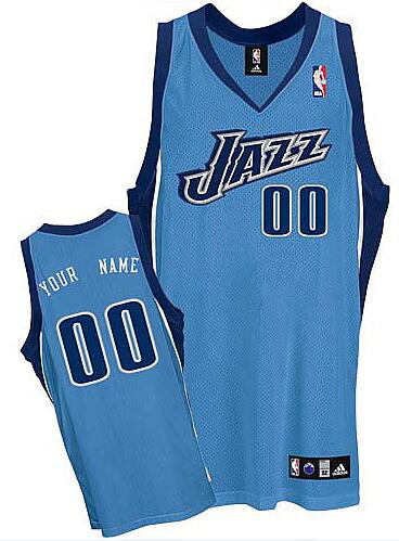 Utah Jazz Custom Lt blue Alternate Jersey custom any name number