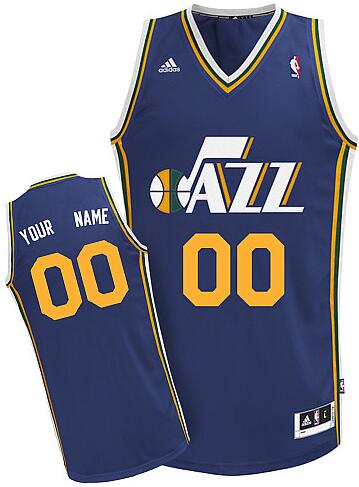 Utah Jazz Custom Swingman dk blue Road Jersey custom any name number