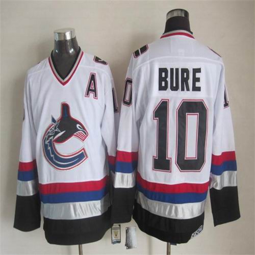 Vancouver Canucks 10 Pavel Bure white CCM men nhl ice hockey  jerseys