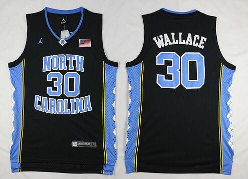 Wallace North Carolina #30 Black College Basketball Jersey