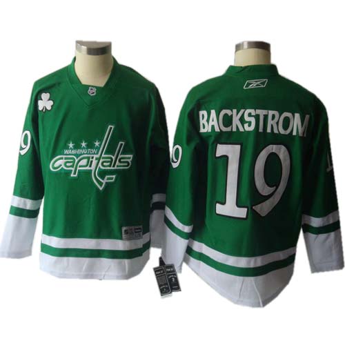 Washington Capitals #19 Nicklas Backstrom kids green NHL Jersey