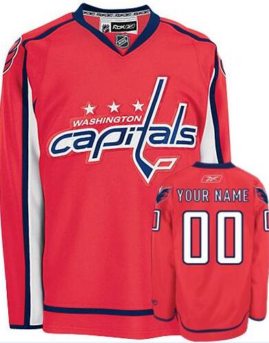 Washington Capitals  Authentic Red Home NHL Jersey Custom any name number