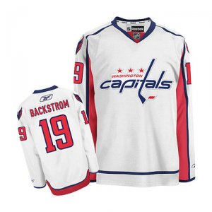 Washington Capitals 19 Nicklas Backstrom men White Road nhl Jerseys