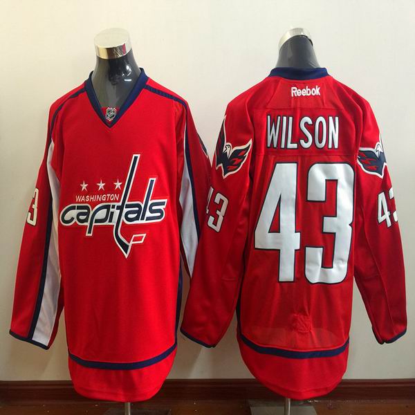 Washington Capitals 43 Tom Wilson red men hockey Jerseys