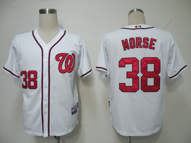 Washington Nationals 38 Morse White MLB Jerseys  (1)