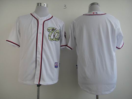 Washington Nationals Blank white camo mlb jerseys