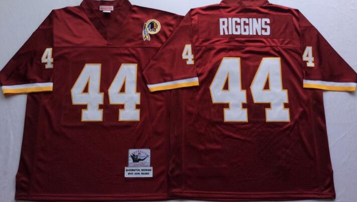 Washington Redskins 44 John Riggins red men Throwback NFL football Jerseys